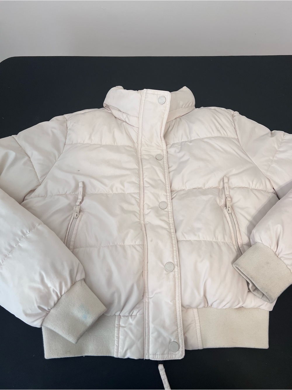 Hollister Cream Puffer Jacket